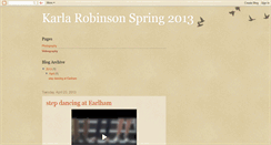 Desktop Screenshot of karlarobinson.blogspot.com