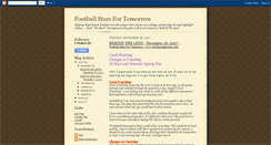 Desktop Screenshot of footballstarsfortomorrow.blogspot.com