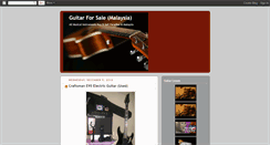 Desktop Screenshot of guitarmalaysiaforsale.blogspot.com