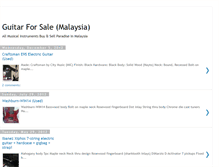 Tablet Screenshot of guitarmalaysiaforsale.blogspot.com