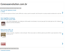 Tablet Screenshot of conexaoevolution.blogspot.com
