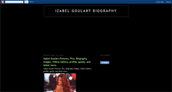 Desktop Screenshot of hot-model-izabel-goulart.blogspot.com