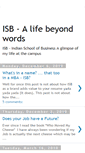 Mobile Screenshot of isb-alifebeyondwords.blogspot.com