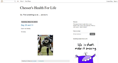 Desktop Screenshot of chessershealthforlife.blogspot.com