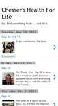 Mobile Screenshot of chessershealthforlife.blogspot.com