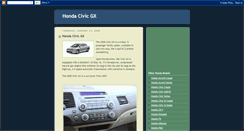 Desktop Screenshot of honda-civic-gx.blogspot.com