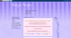 Desktop Screenshot of nancydesigns.blogspot.com