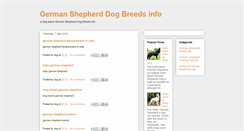 Desktop Screenshot of germanshepherdbreeds.blogspot.com