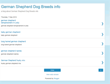 Tablet Screenshot of germanshepherdbreeds.blogspot.com