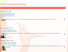 Tablet Screenshot of coreconnectionhealing.blogspot.com