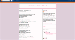 Desktop Screenshot of conduitoftruth.blogspot.com