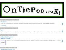 Tablet Screenshot of onthepod.blogspot.com