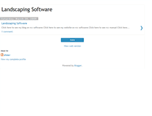 Tablet Screenshot of landscapingsoftwares.blogspot.com