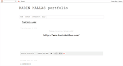 Desktop Screenshot of karinkallas.blogspot.com