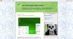 Desktop Screenshot of leschroniquesspectrales.blogspot.com