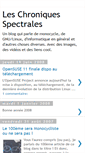 Mobile Screenshot of leschroniquesspectrales.blogspot.com