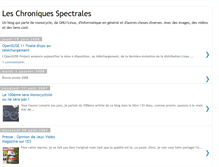 Tablet Screenshot of leschroniquesspectrales.blogspot.com