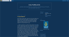 Desktop Screenshot of cultureless.blogspot.com