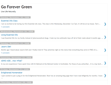 Tablet Screenshot of goforevergreen.blogspot.com