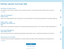 Tablet Screenshot of kidney-cancer-survival-rate.blogspot.com