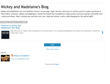 Tablet Screenshot of mickeyandmadelaine.blogspot.com
