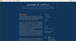Desktop Screenshot of bitacorainabottle.blogspot.com