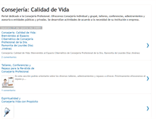Tablet Screenshot of consejeracalidaddevida.blogspot.com