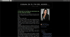 Desktop Screenshot of cubanaenelfindelmundo.blogspot.com