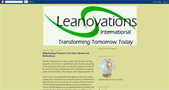 Desktop Screenshot of leanovations-leanarticles.blogspot.com