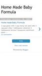 Mobile Screenshot of homemadebabyformula.blogspot.com