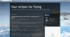 Desktop Screenshot of fourstripesforflying.blogspot.com