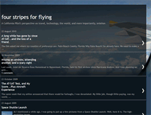 Tablet Screenshot of fourstripesforflying.blogspot.com