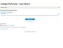 Tablet Screenshot of colegioparticularjuanbosco.blogspot.com