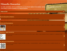 Tablet Screenshot of filodedescartes.blogspot.com