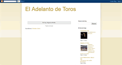 Desktop Screenshot of eladelantodetoros.blogspot.com