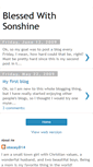 Mobile Screenshot of blessedwithsonshine.blogspot.com