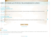 Tablet Screenshot of ehvoverheadpowertransmissionlines.blogspot.com