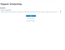 Tablet Screenshot of hispanic-scholarships.blogspot.com