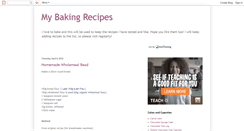 Desktop Screenshot of mybakingrecipes.blogspot.com