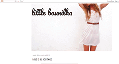 Desktop Screenshot of little-baunilha.blogspot.com