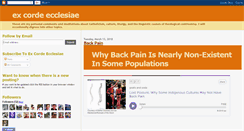 Desktop Screenshot of ex-corde-ecclesiae.blogspot.com
