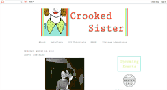 Desktop Screenshot of crookedsister.blogspot.com