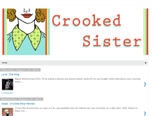 Tablet Screenshot of crookedsister.blogspot.com
