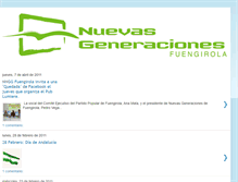 Tablet Screenshot of nuevasgeneracionesfuengirola.blogspot.com