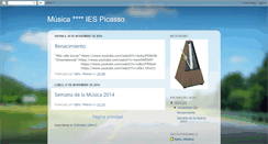 Desktop Screenshot of musicaiespicasso.blogspot.com
