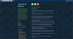 Desktop Screenshot of librariesandmuseums.blogspot.com