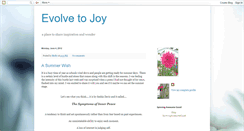 Desktop Screenshot of evolvetojoy.blogspot.com
