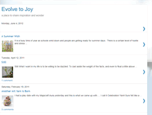 Tablet Screenshot of evolvetojoy.blogspot.com