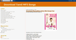 Desktop Screenshot of mp3tamilsongs.blogspot.com