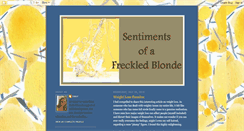 Desktop Screenshot of freckledblonde.blogspot.com